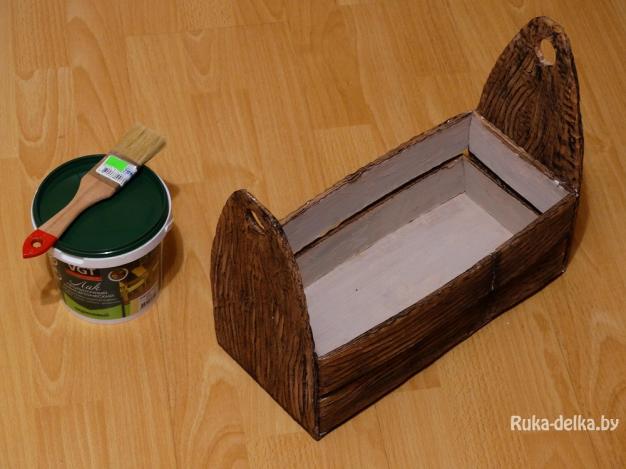 деревянный ящик для подарка