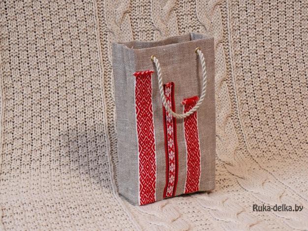 Подарочный пакет из ткани: как сделать его своими руками